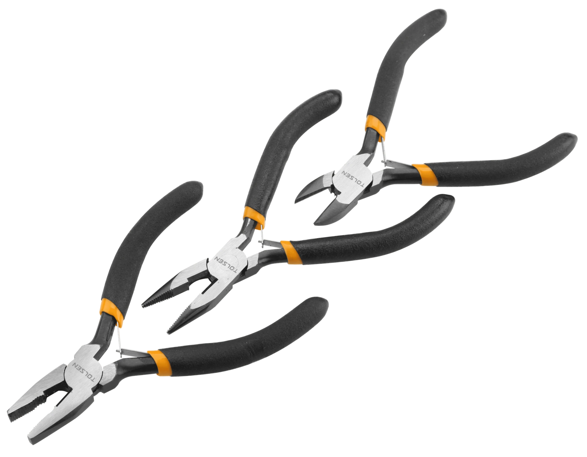JUEGO DE TRES PINZAS MINI 4,5 Pulg