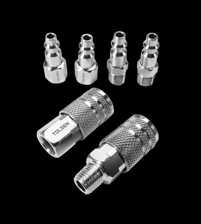 KIT DE CONECTOR ACOPLADOR DE ACERO 6 PZAS