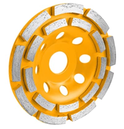COPA TURBO PARA RECTIFICAR CONCRETO SEGMENTADA DE DOBLE FILA