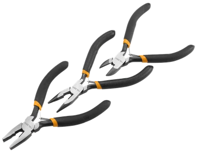 JUEGO DE TRES PINZAS MINI 4,5 Pulg