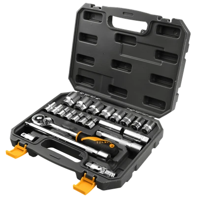 JUEGO 22 PZAS DADOS Y RATCHET DE 1/2″