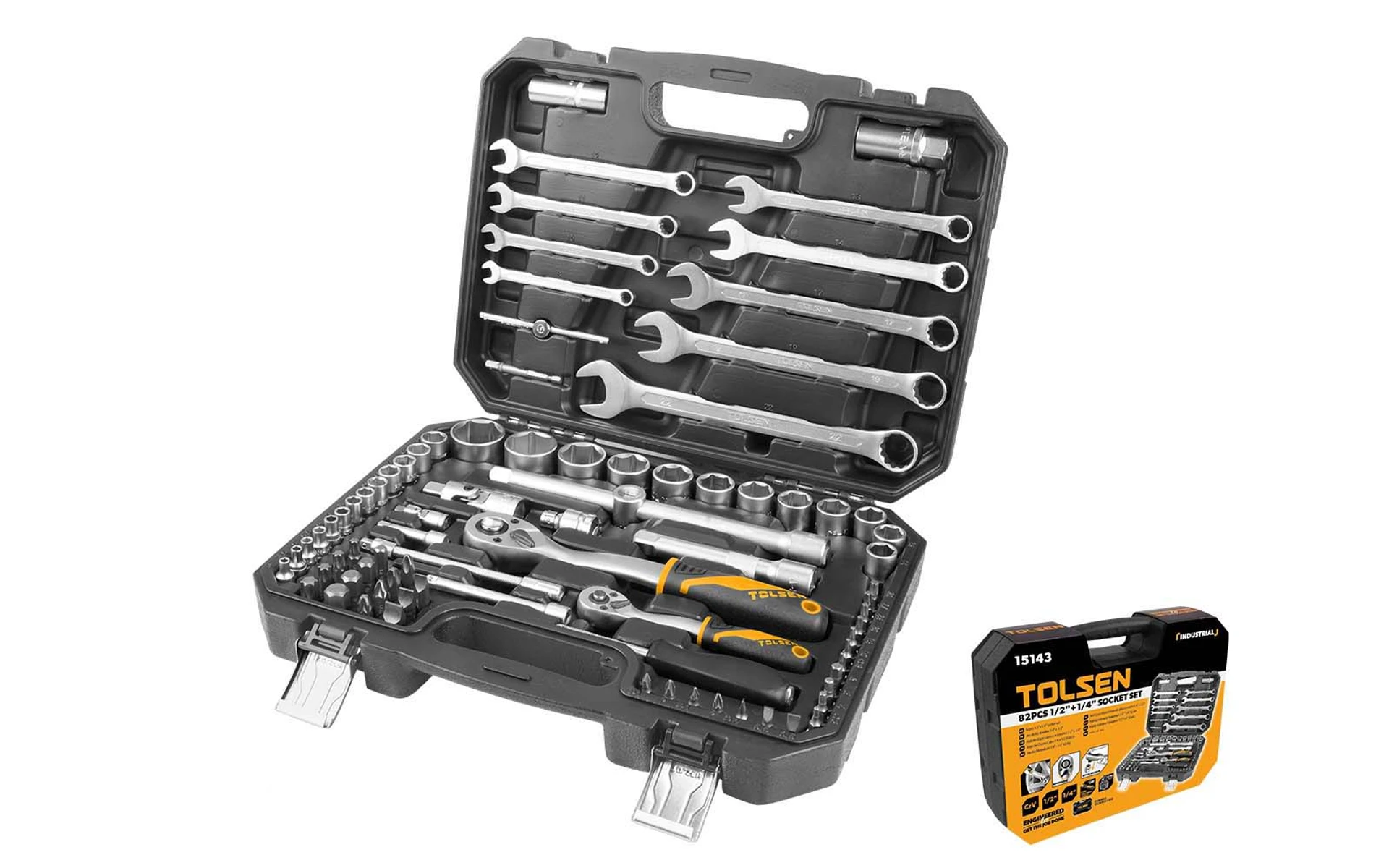 JUEGO DE HERRAMIENTAS 82 PZAS (INDUSTRIAL)