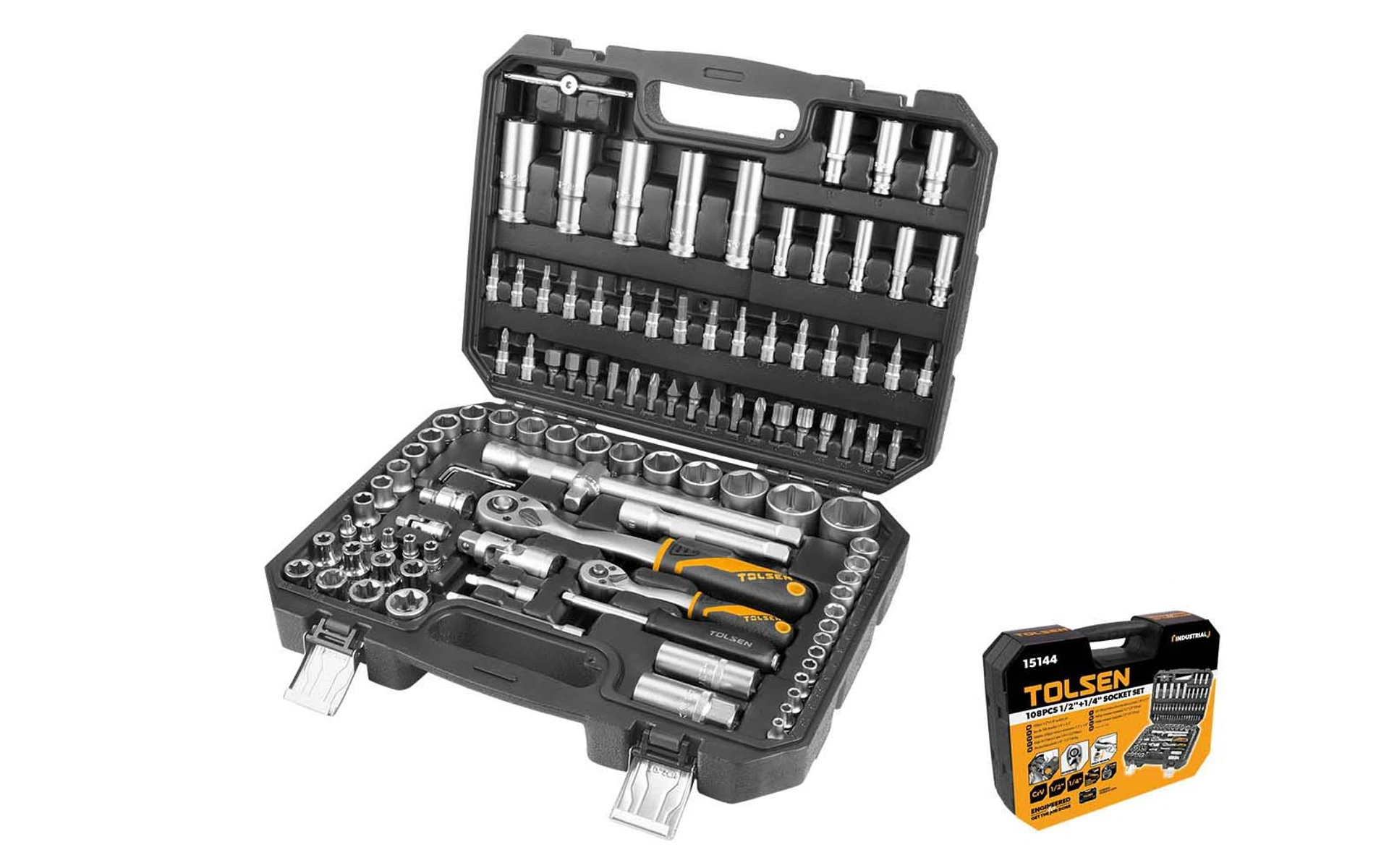 JUEGO DE HERRAMIENTAS 108 PZAS (INDUSTRIAL)