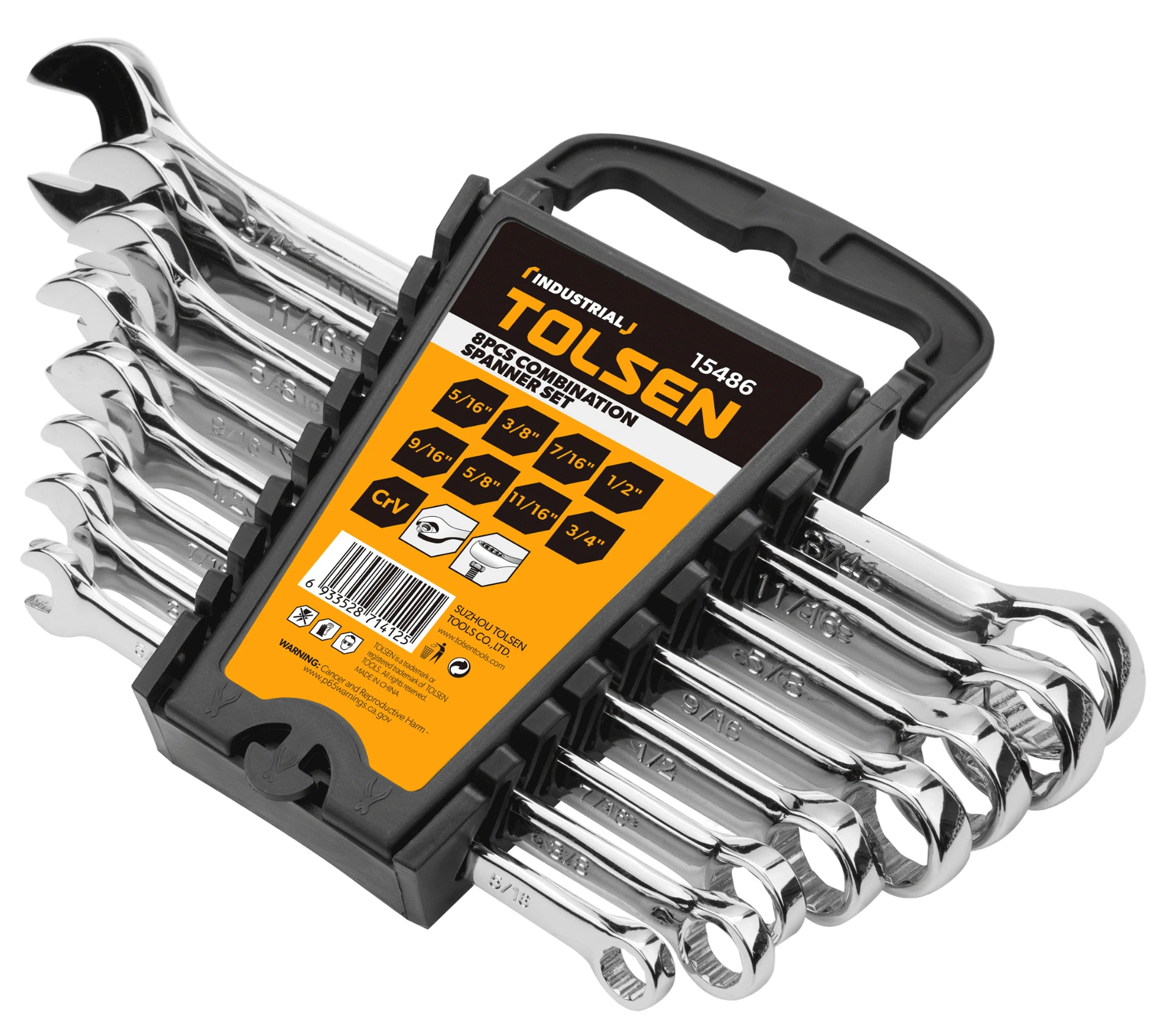 JUEGO DE LLAVES COMBINADAS 8 PZAS (PULGADAS)