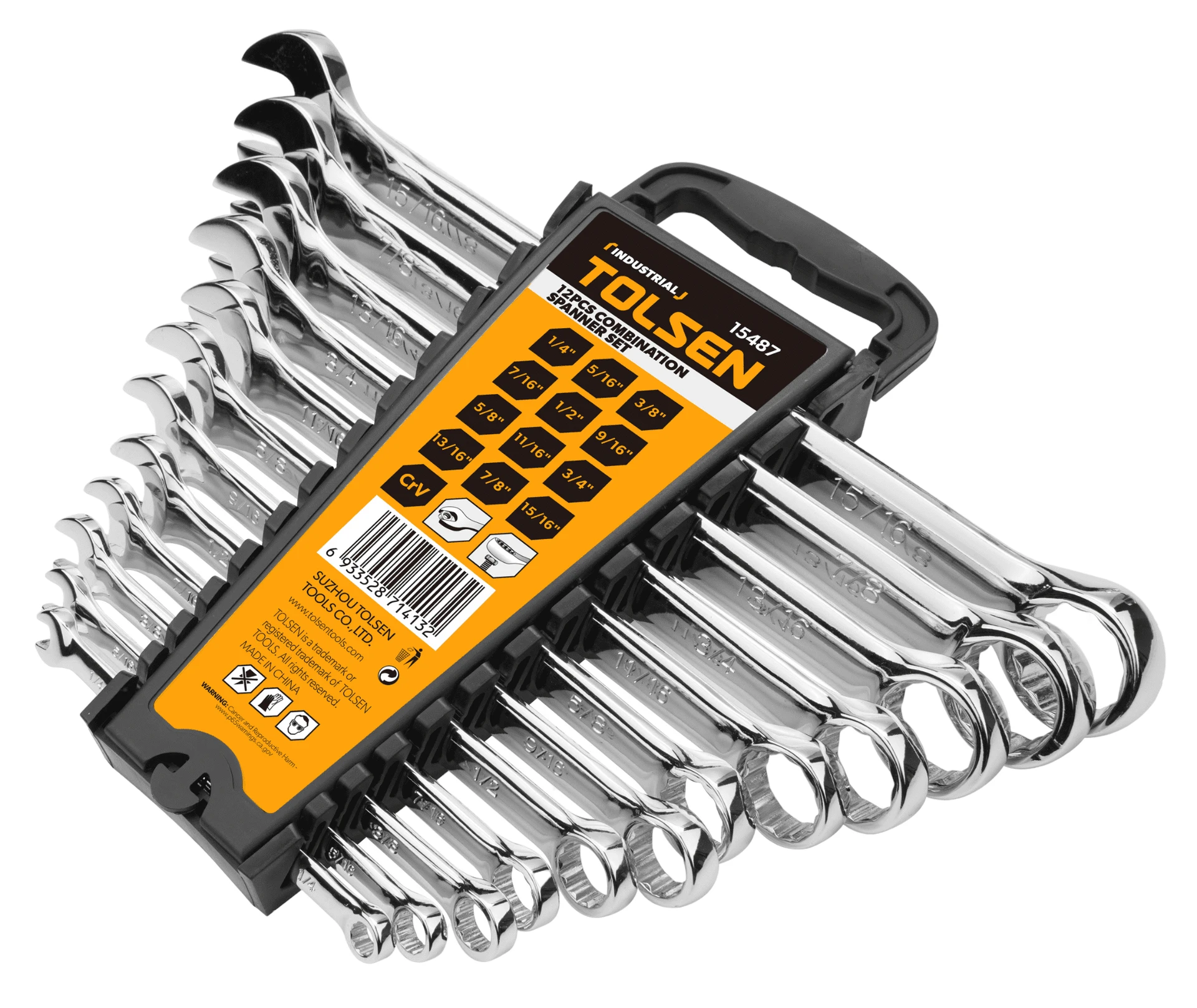 JUEGO DE LLAVES COMBINADAS DE 12 PZAS (PULGADAS)