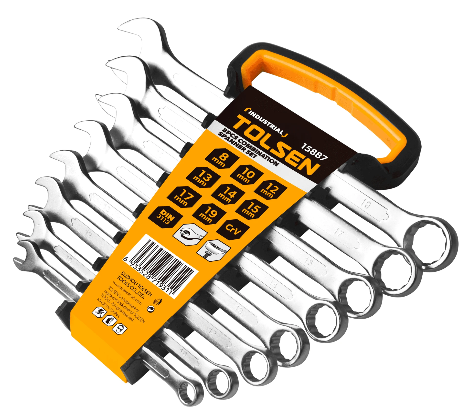 JUEGO DE LLAVES COMBINADAS 8 PZAS