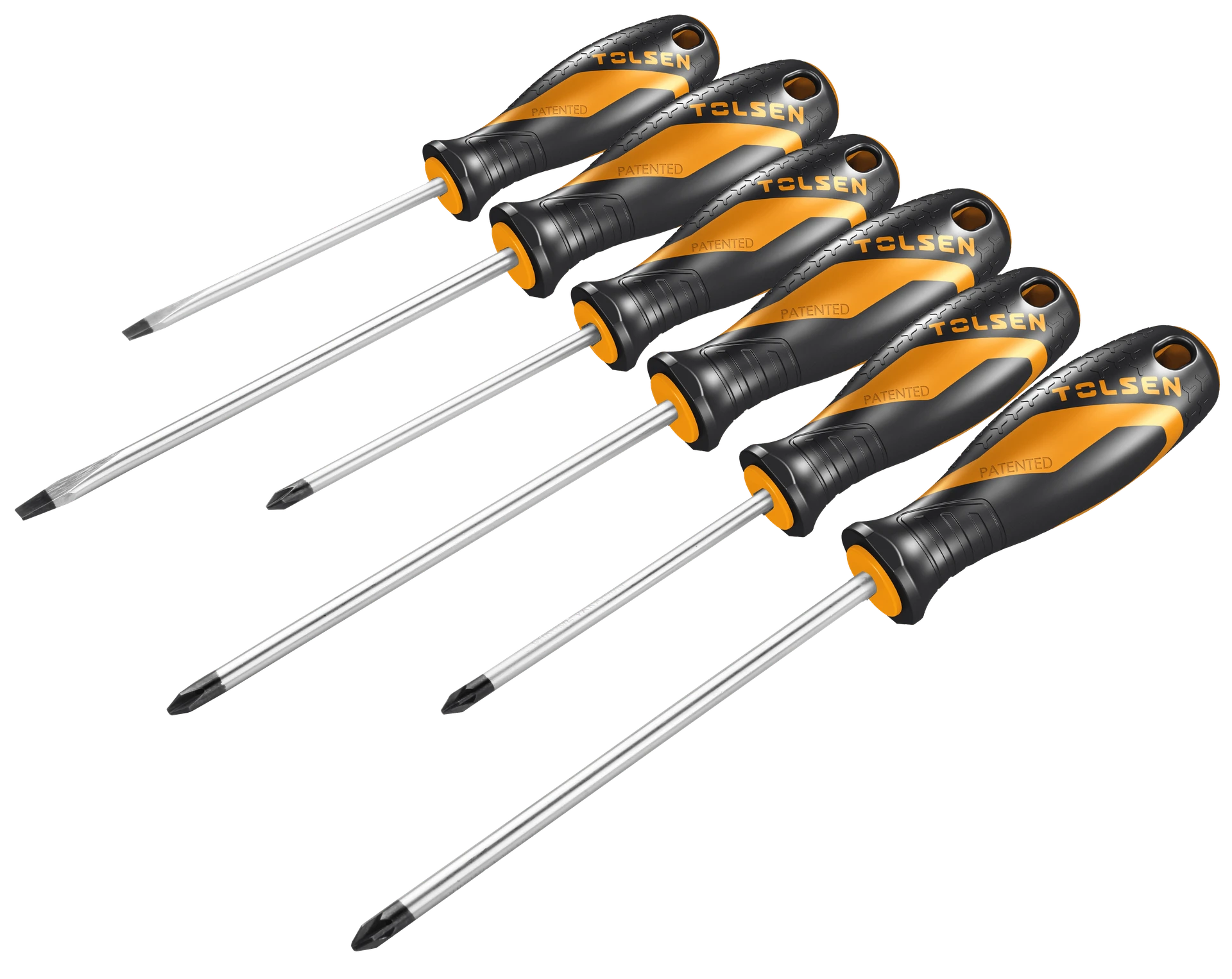 JUEGO DE DESTORNILLADORES PALA Y ESTRÍA 6 PZAS