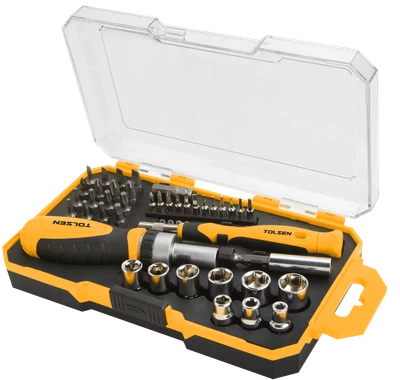 JUEGO DE 42 PIEZAS DESTORNILLADOR Y PUNTAS