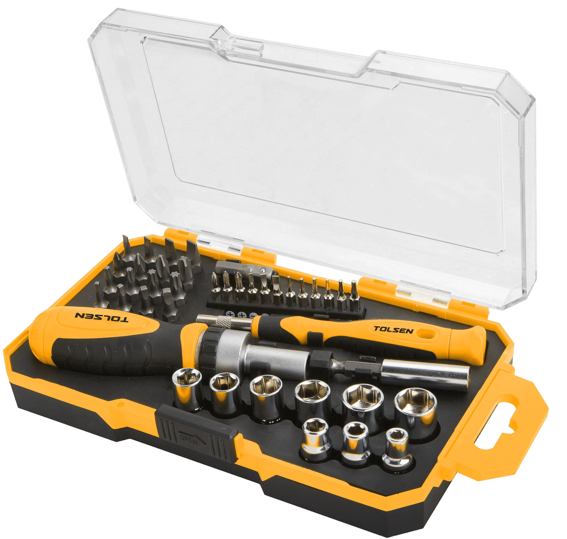 JUEGO DE 42 PIEZAS DESTORNILLADOR Y PUNTAS