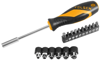 JUEGO DE 17 PUNTAS + DESTORNILLADOR