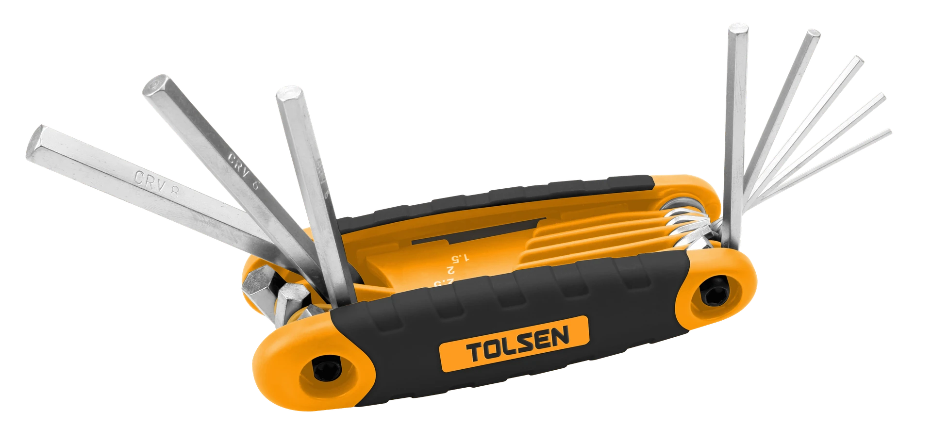 JUEGO DE LLAVES ALLEN PLEGABLES DE 9 PIEZAS (PULGADAS)