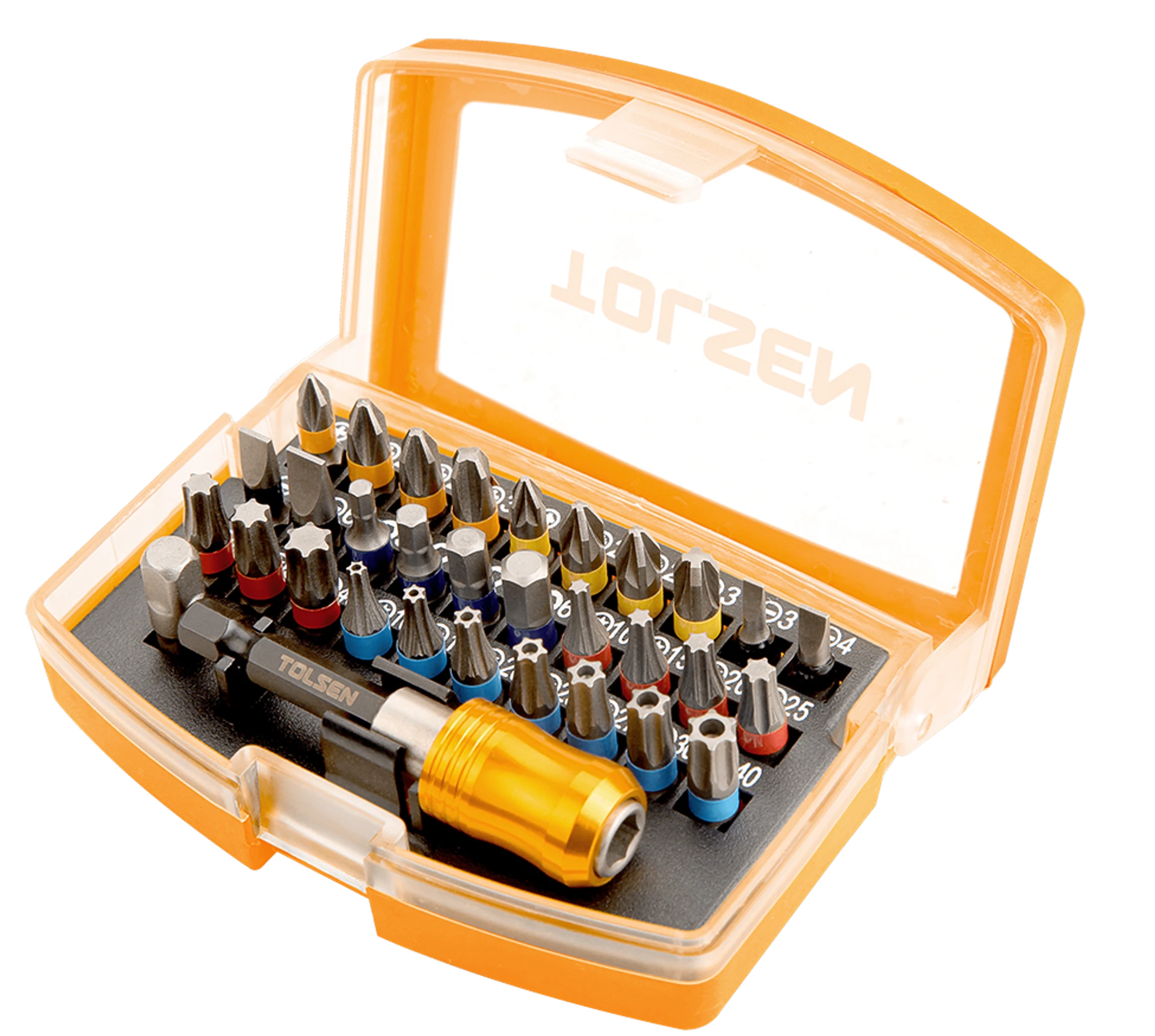 JUEGO DE PUNTAS Y ADAPTADOR DE 1/4" 32 PIEZAS