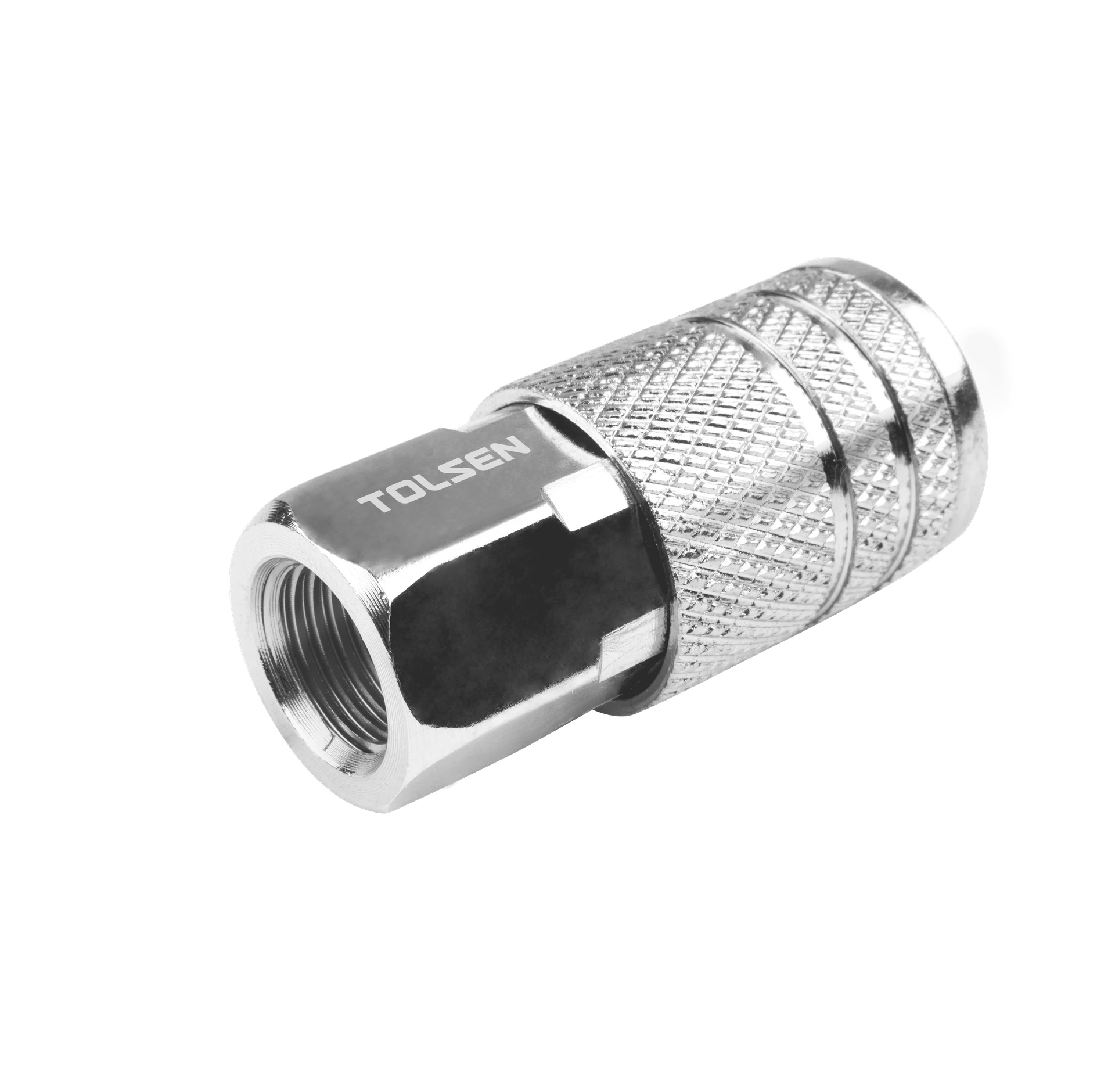 ACOPLADOR INDUSTRIAL DE ACERO HEMBRA DE 1/4