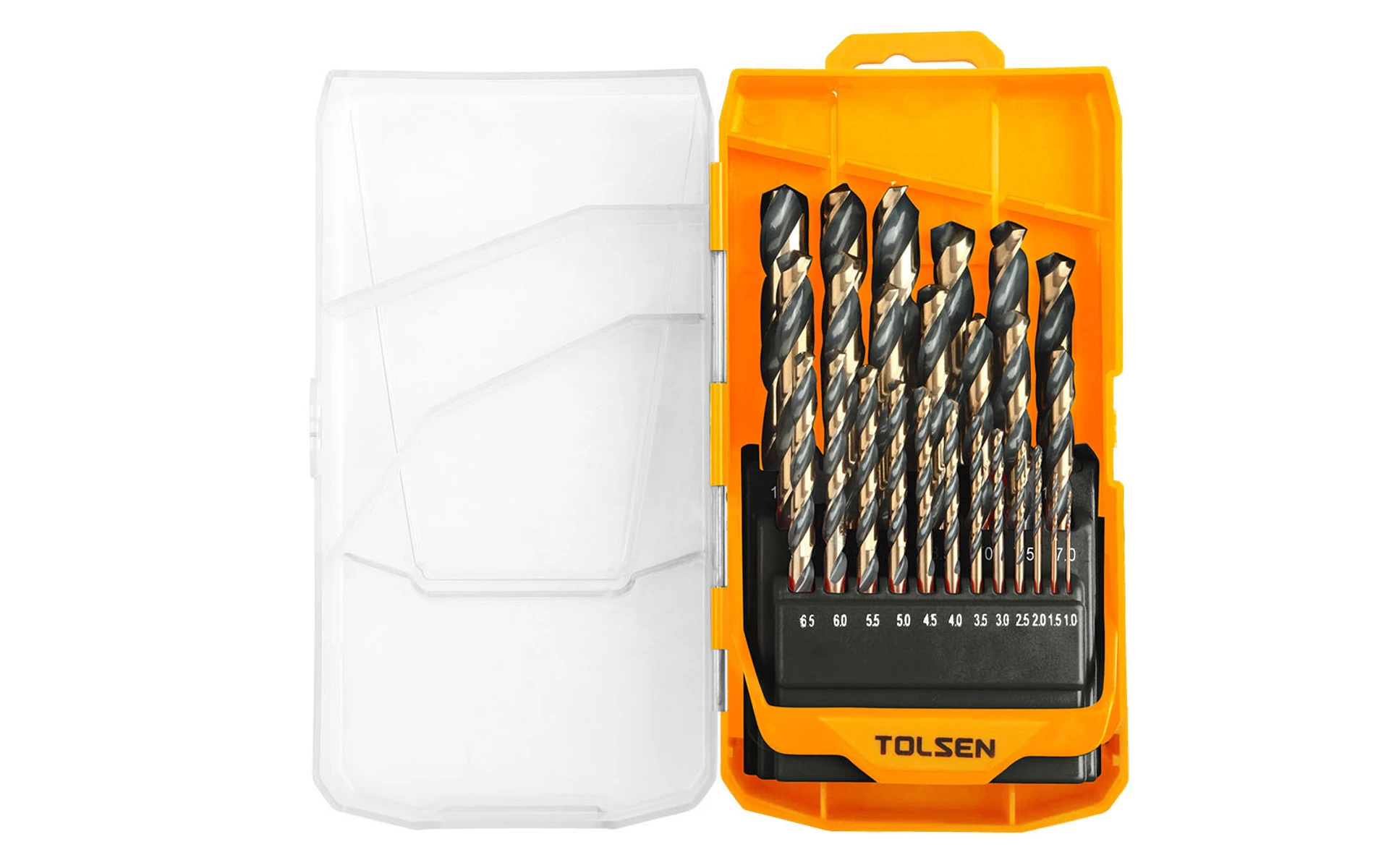 JUEGO DE MECHAS HSS NEGRA CON DORADAS 25 PIEZAS (INDUSTRIAL)