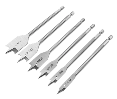 SET DE 6 BROCAS PLANAS PARA MADERA