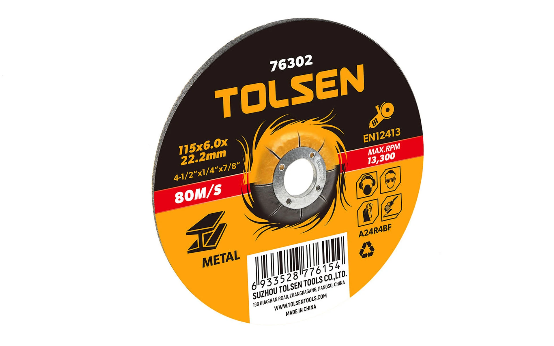 DISCO DE DESBASTE CON CENTRO DEPRESADO