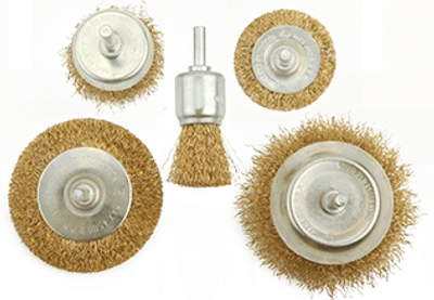 JUEGO DE 5 CEPILLOS DE ALAMBRE