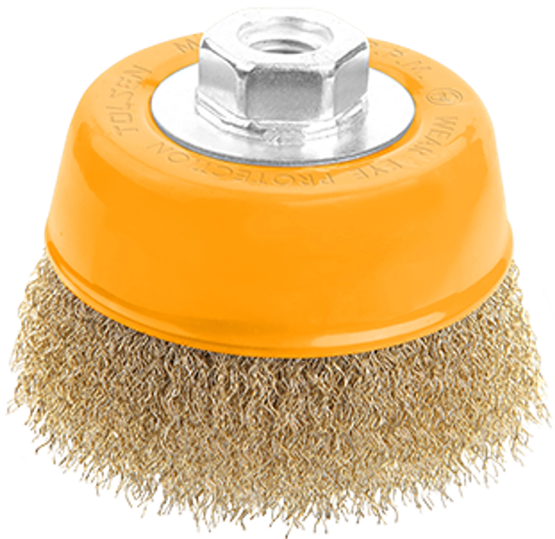 CEPILLO DE ALAMBRE COPA CON TUERCA