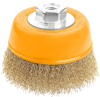 CEPILLO DE ALAMBRE COPA CON TUERCA